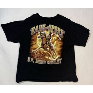 7.62 Design Shirt Mens Size XL American Patriot USA Army Cavalry Earn‎ the Spurs